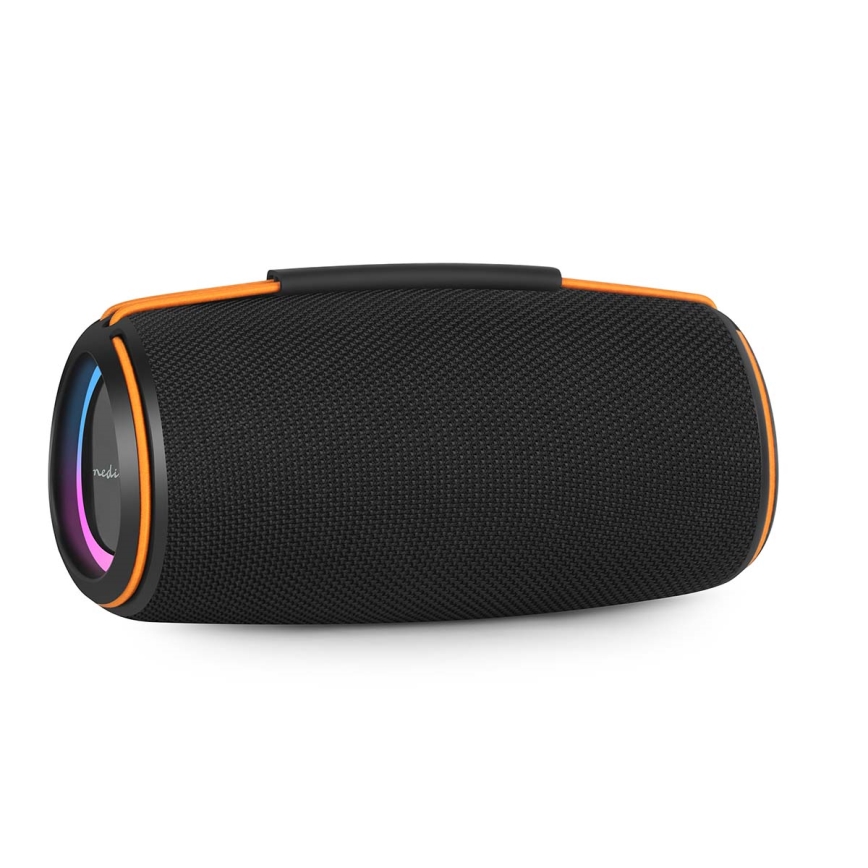 Wiederaufladbarer LED-Lautsprecher 60 W / 2000 mAh, IPX4, schwarz