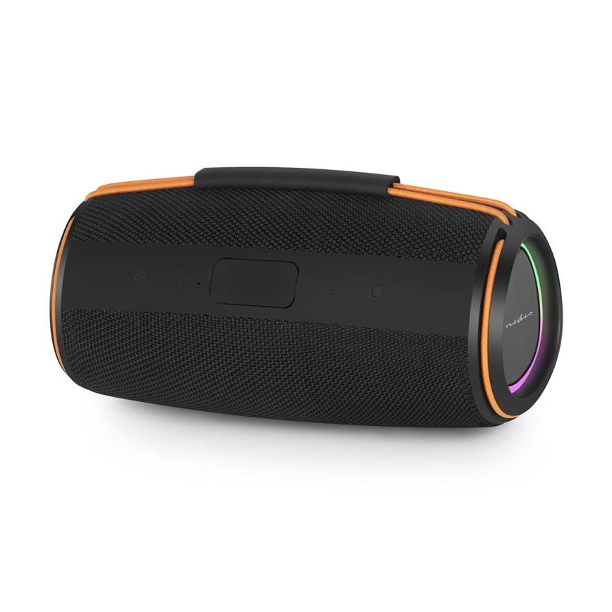 Wiederaufladbarer LED-Lautsprecher 60 W / 2000 mAh, IPX4, schwarz