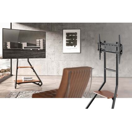 Bodenständer für TV 37-75" schwarz/braun