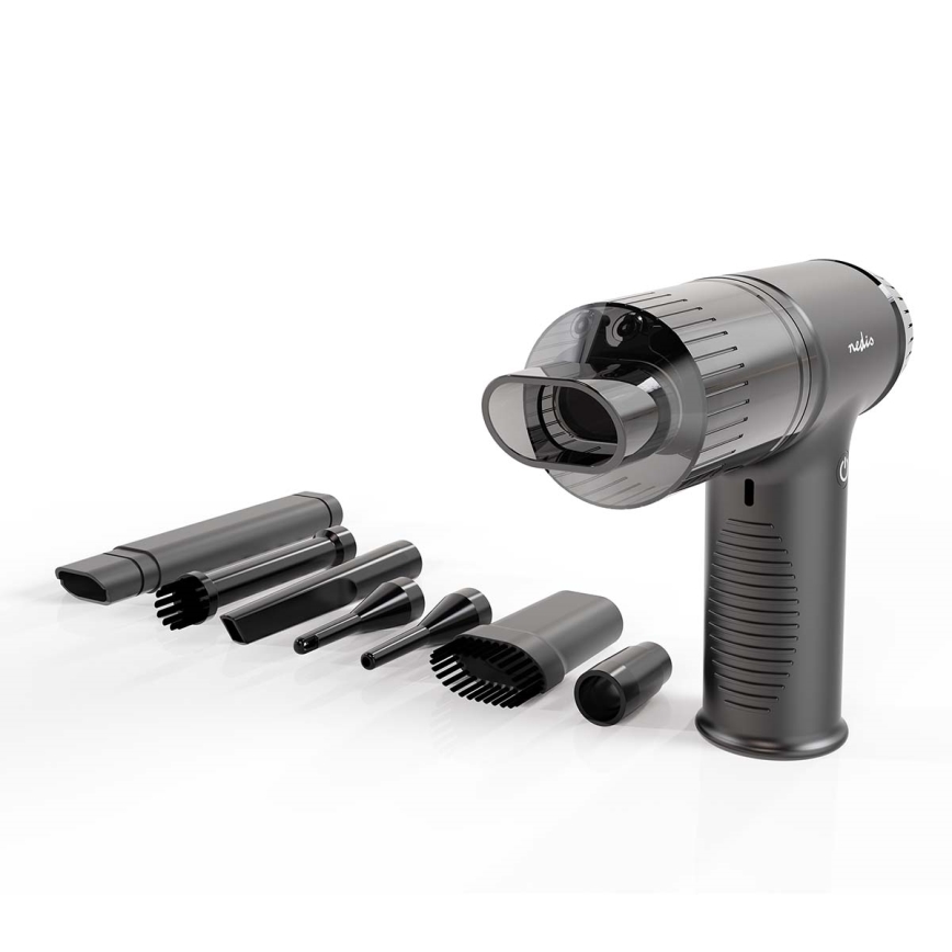 Akku-Handstaubsauger 2in1 90W/6000 mAh grau/schwarz