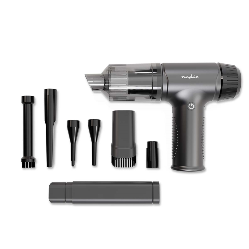 Akku-Handstaubsauger 2in1 90W/6000 mAh grau/schwarz