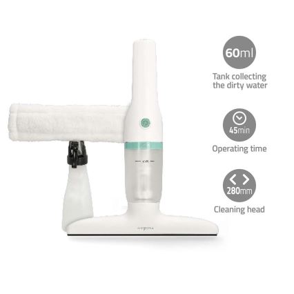 Aufladbarer Fenstersauger 12W/2200 mAh IPX4