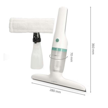 Aufladbarer Fenstersauger 12W/2200 mAh IPX4