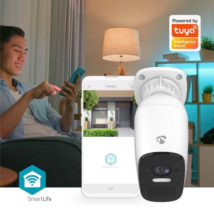 Aufladbare Smart-Kamera mit Sensor für den Outdoor-Bereich SmartLife 4MP Quad HD 1440p 5V/5200mAh Wi-Fi Tuya IP66