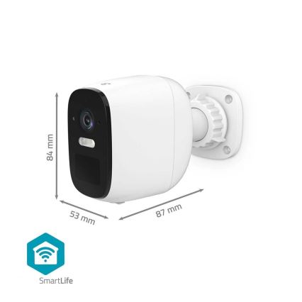 Aufladbare Smart-Kamera mit Sensor für den Outdoor-Bereich SmartLife 4MP Quad HD 1440p 5V/5200mAh Wi-Fi Tuya IP66