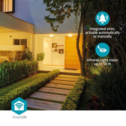 Intelligente Kamera 3MP Full HD 1296p 6700 mAh WLAN Tuya IP65