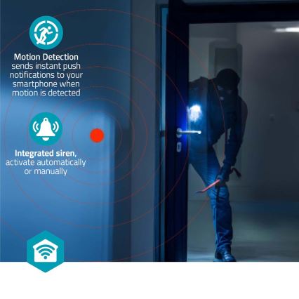 Smartlife 3 MP Smart-Kamera, Full HD 1296p, 5 V, Wi-Fi, Tuya