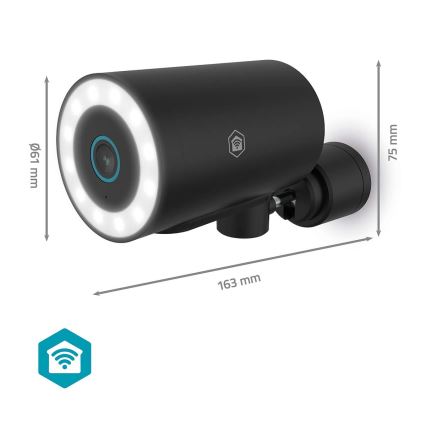 Intelligente Außenkamera SmartLife 5V 4K 8MP 3840x2160p IP65 Wi-Fi Tuya