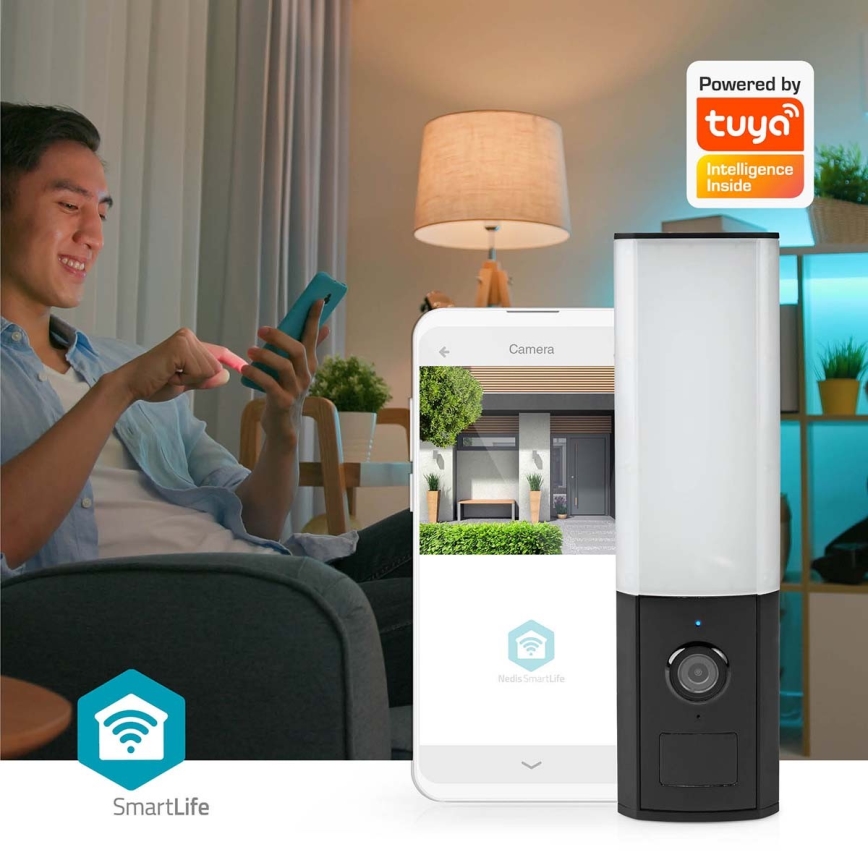 Intelligente Kamera für den Außenbereich Smartlife Full HD 1080p mit LED-Beleuchtung Wi-Fi Tuya IP65