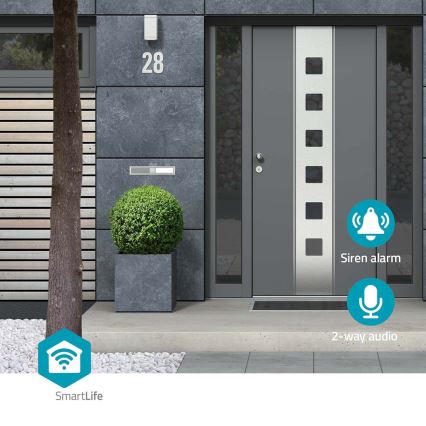 Intelligente Außenkamera SmartLife Full HD 1080p mit LED-Beleuchtung Wi-Fi Tuya IP65