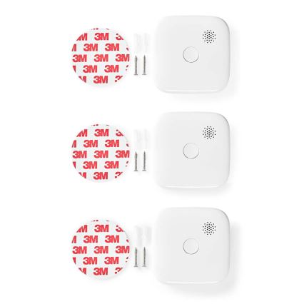 SET 3x Rauchmelder SmartLife 3V/1xCR123A Wi-Fi Tuya