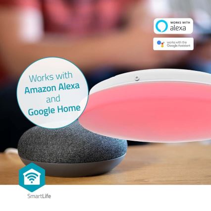 Dimmbare LED-RGBW-Deckenleuchte für Badezimmer SmartLife LED/18W/230V 2700-6500K IP44 Wi-Fi Tuya