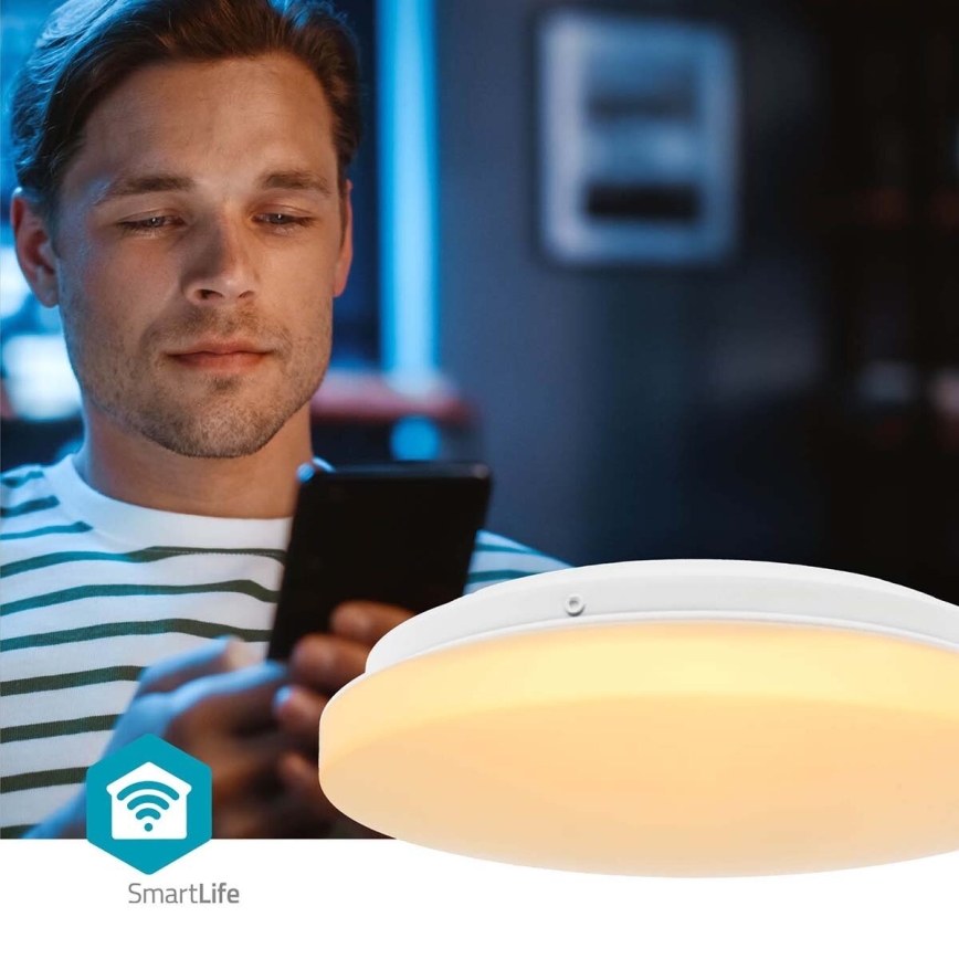 Dimmbare LED-RGBW-Deckenleuchte für Badezimmer SmartLife LED/18W/230V 2700-6500K IP44 Wi-Fi Tuya