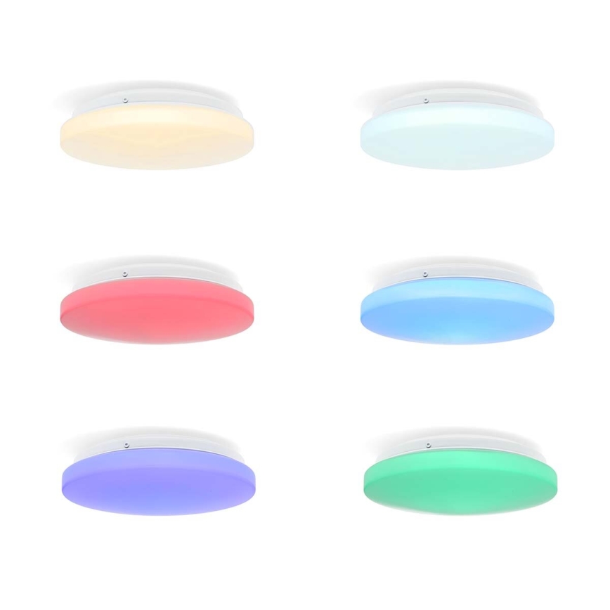 Dimmbare LED-RGBW-Deckenleuchte für Badezimmer SmartLife LED/18W/230V 2700-6500K IP44 Wi-Fi Tuya