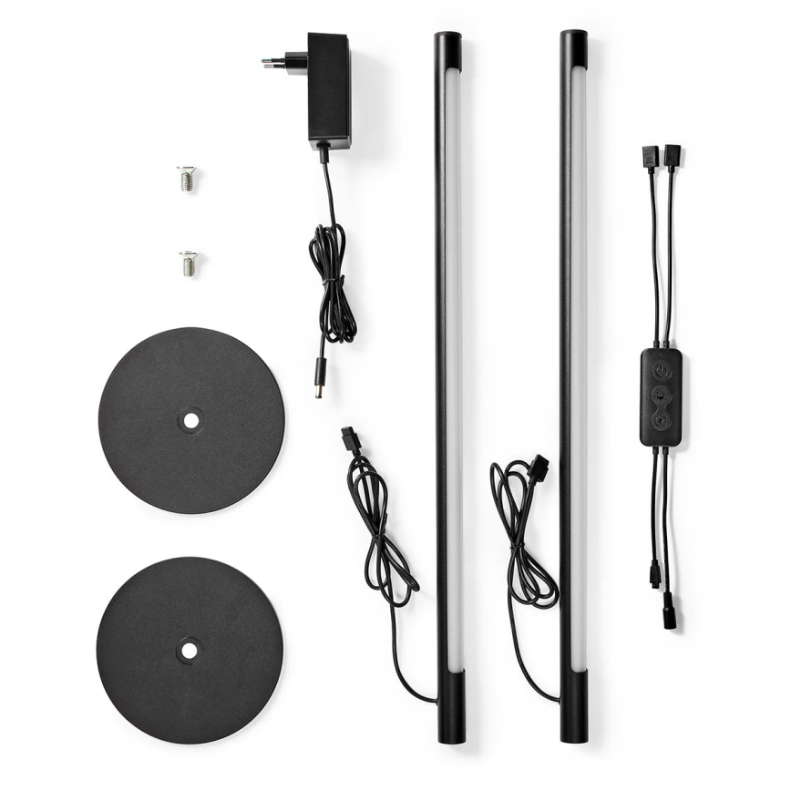 SET 2x Dimmbare Tischleuchte SmartLife (LED RGBIC) LED/36W/230V 55 cm 2700-6500K Wi-Fi Tuya + Fernbedienung