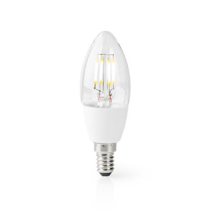 Nedis WIFILF10WTC37 - Smart LED-Glühbirne mit Dimmfunktion C37 E14/5W/230V