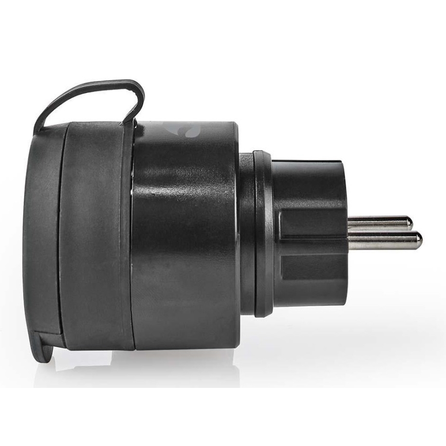 Smart-Steckdose 3680W/230V/Schuko Typ F/16A Wi-Fi IP44 schwarz