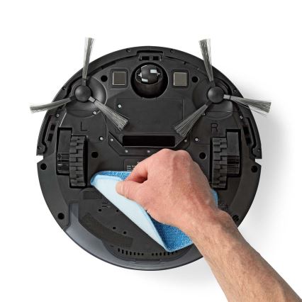 Smart-Staubsaugerroboter  mit Wischmopp 28W/2500 mAh Wi-Fi schwarz + Fernbedienung