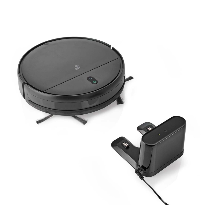 Smart-Staubsaugerroboter  mit Wischmopp 28W/2500 mAh Wi-Fi schwarz + Fernbedienung