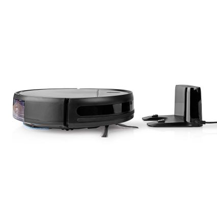 Smart-Staubsaugerroboter  mit Wischmopp 28W/2500 mAh Wi-Fi schwarz + Fernbedienung
