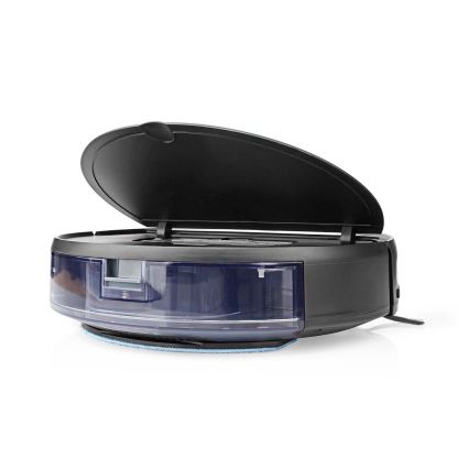 Smart-Staubsaugerroboter  mit Wischmopp 28W/2500 mAh Wi-Fi schwarz + Fernbedienung