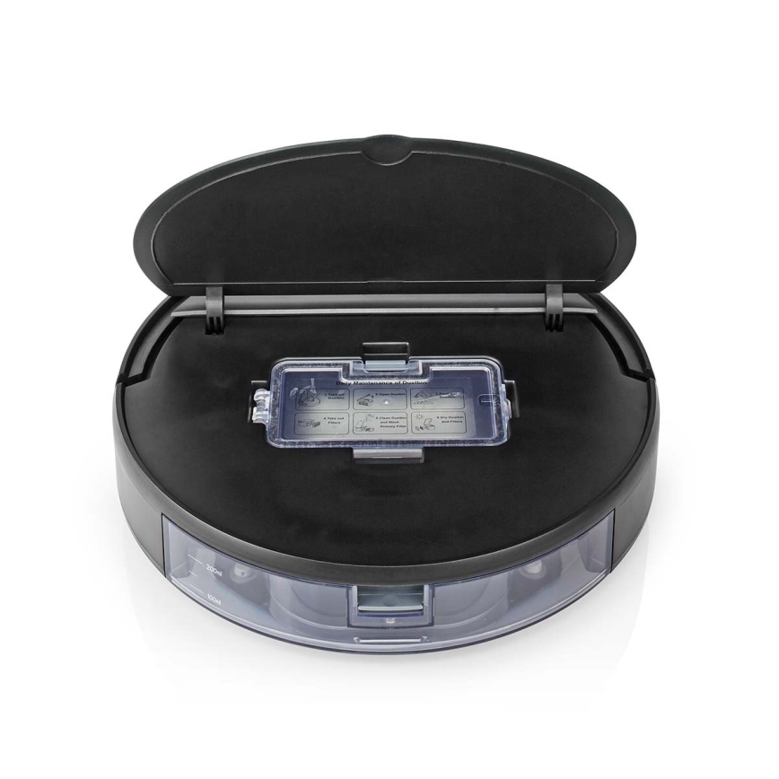 Smart-Staubsaugerroboter  mit Wischmopp 28W/2500 mAh Wi-Fi schwarz + Fernbedienung
