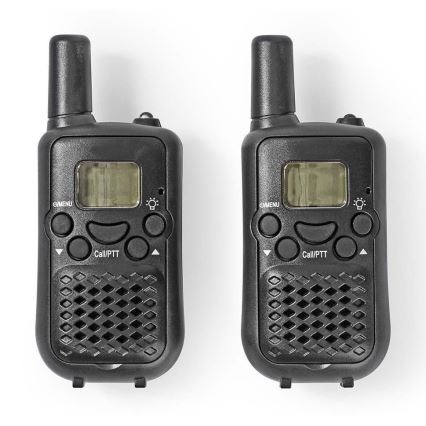 SET 2x Walkie-Talkie mit LED-Beleuchtung 3xAAA Reichweite 5 km