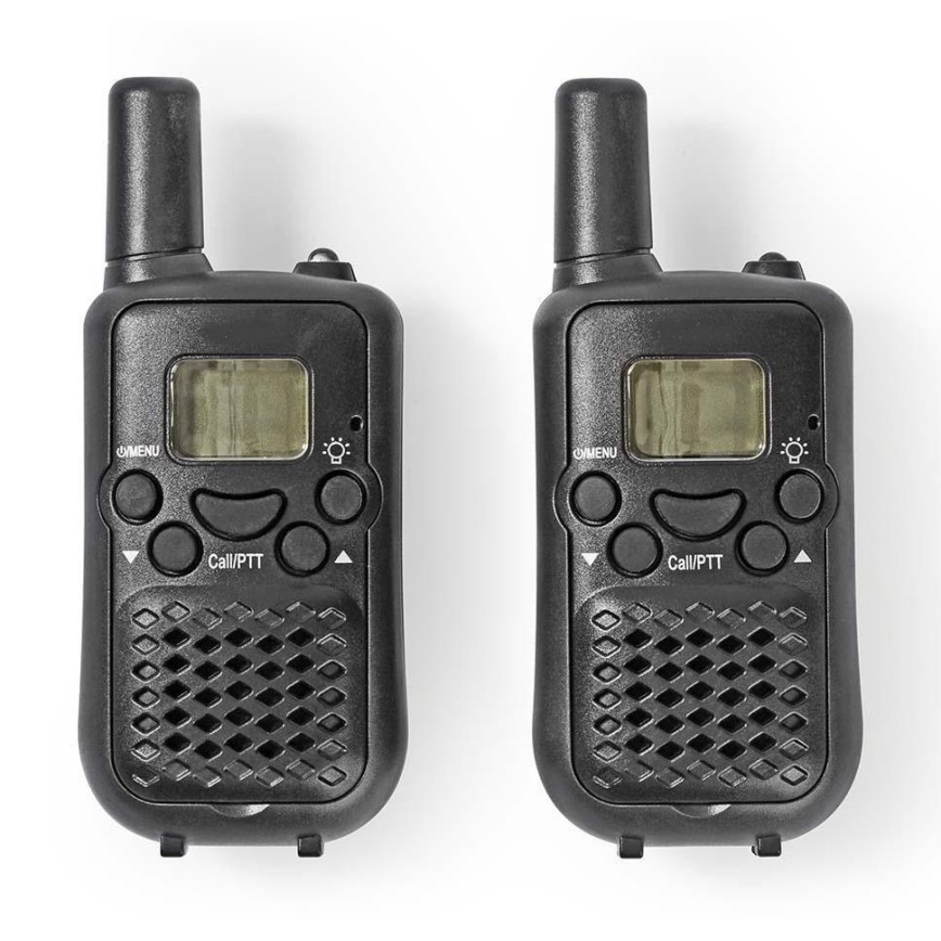 SET 2x Walkie-Talkie mit LED-Beleuchtung 3xAAA Reichweite 5 km
