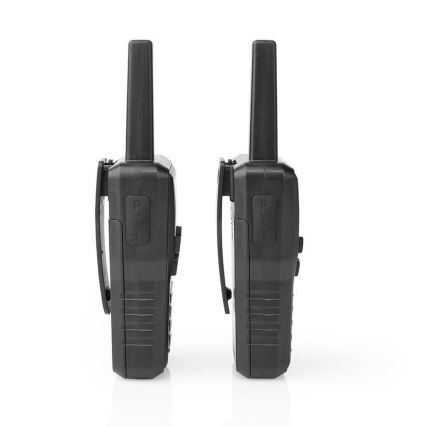 SET 2x Aufladbares Walkie-Talkie mit LED-Licht 1300 mAh Bereich 10 km