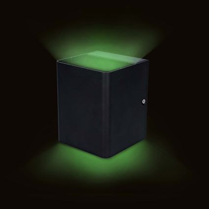 LED RGBW dimmbare Außenwandleuchte SmartLife LED/12W/230V IP65 Wi-Fi Tuya schwarz