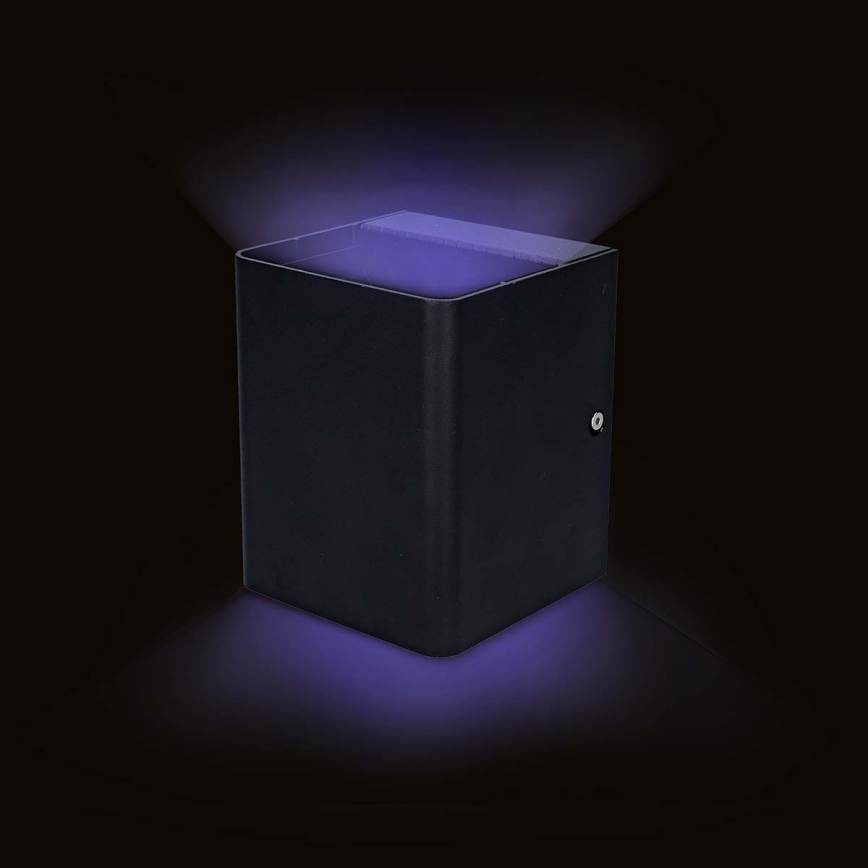 LED RGBW dimmbare Außenwandleuchte SmartLife LED/12W/230V IP65 Wi-Fi Tuya schwarz