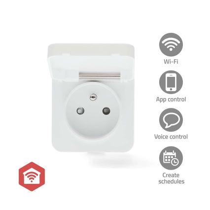 Smart-Steckdose Smartlife 3680W/230V/ Type E/16A Wi-Fi Tuya IP44