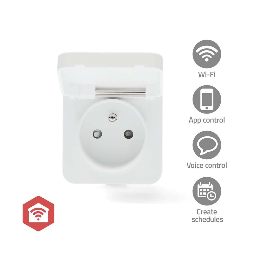 Smart-Steckdose Smartlife 3680W/230V/ Type E/16A Wi-Fi Tuya IP44