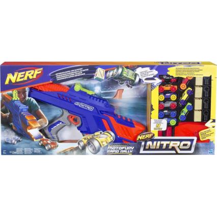 Nerf - Kinderpistole Nitro MotoFury Rapid Rally + 9 Autos