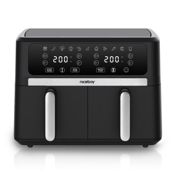 Niceboy AirFryer DUO - Duale Heißluftfritteuse 9 l 2400W/230V