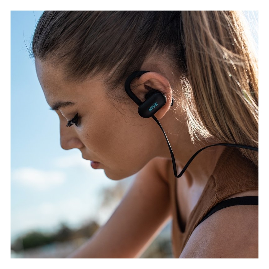 Niceboy HIVE sport 2 - Sportkopfhörer mit Mikrofon IPX5 schwarz