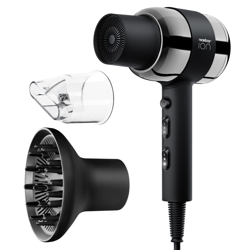 Niceboy ION AirSonic PRO - Haartrockner 2200W/230V schwarz
