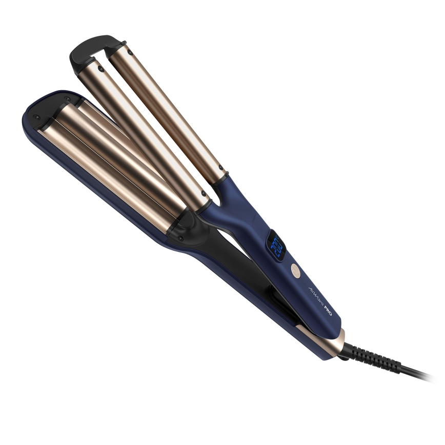 Niceboy ION AirWave PRO - Dreifach-Lockenstab 100W/230V blau