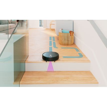 Niceboy ION Charles i4 - Intelligenter 2-in-1 Saugroboter 4400 mAh Wi-Fi Schwarz + Fernbedienung