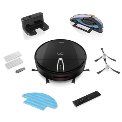 Niceboy ION Charles i4 - Intelligenter 2-in-1 Saugroboter 4400 mAh Wi-Fi Schwarz + Fernbedienung