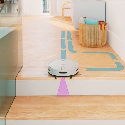 Niceboy ION Charles i4 - Intelligenter 2-in-1 Saugroboter 4400 mAh Wi-Fi Weiß + Fernbedienung