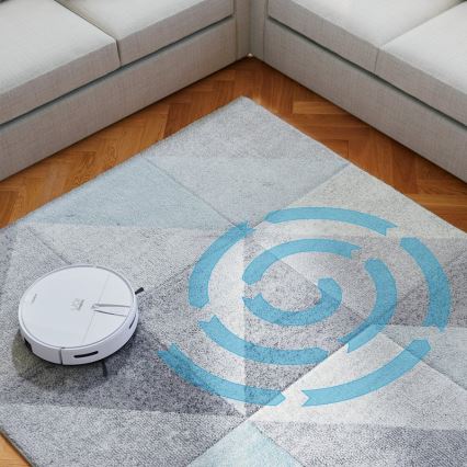 Niceboy ION Charles i4 - Intelligenter 2-in-1 Saugroboter 4400 mAh Wi-Fi Weiß + Fernbedienung