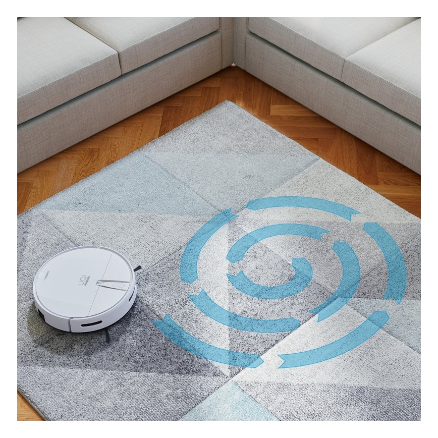 Niceboy ION Charles i4 - Intelligenter 2-in-1 Saugroboter 4400 mAh Wi-Fi Weiß + Fernbedienung