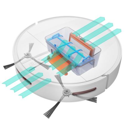 Niceboy ION Charles i4 - Intelligenter 2-in-1 Saugroboter 4400 mAh Wi-Fi Weiß + Fernbedienung