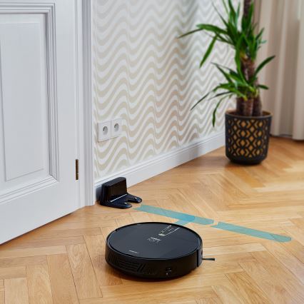Niceboy ION Charles i4 - Smart-Staubsaugerroboter  2in1 4400 mAh Wi-Fi schwarz + Fernbedienung