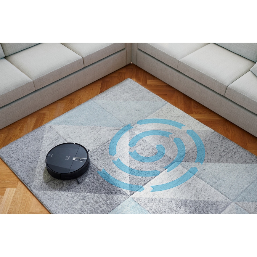 Niceboy ION Charles i4 - Smart-Staubsaugerroboter  2in1 4400 mAh Wi-Fi schwarz + Fernbedienung