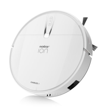 Niceboy ION Charles i4 - Smart-Staubsaugerroboter  2in1 4400 mAh Wi-Fi weiß + Fernbedienung