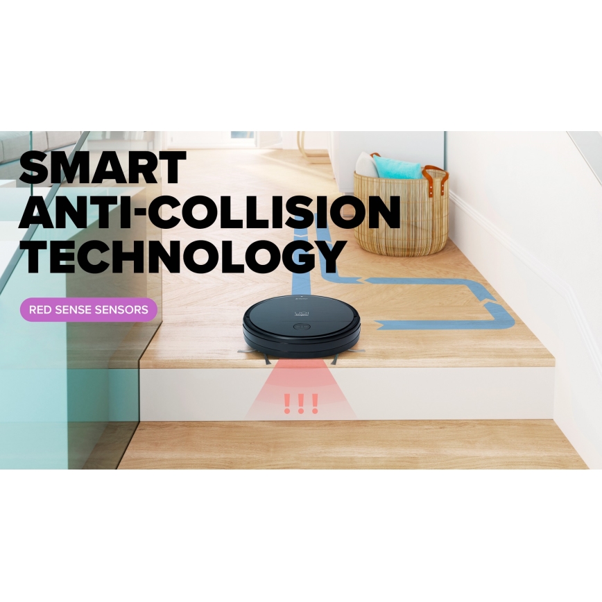 Niceboy ION Charles i6 - Smart-Staubsaugerroboter  2in1 2600 mAh Wi-Fi schwarz