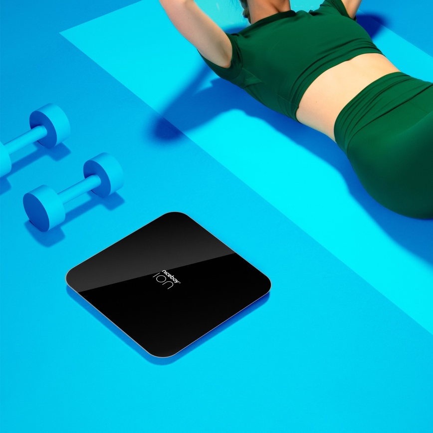 Niceboy ION FitScale - Digitale Personenwaage 3xAAA schwarz