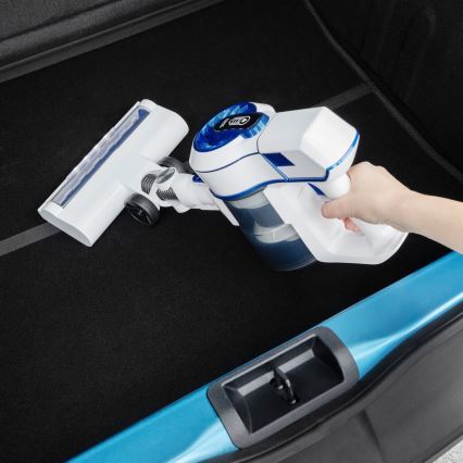 Niceboy ION Hurricane H5 - Kabelloser 2-in-1 Stielsauger 150W/2200 mAh Weiß/Blau